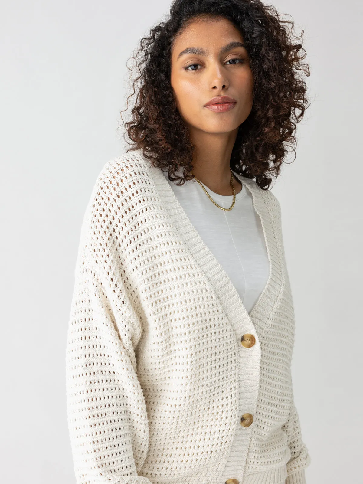 Falling For Fall Cardi Chalk