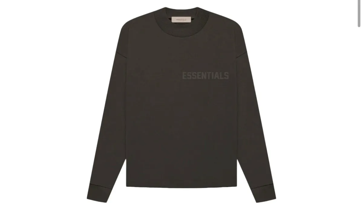 Fear of God Essentials L/S T-shirt Off Black