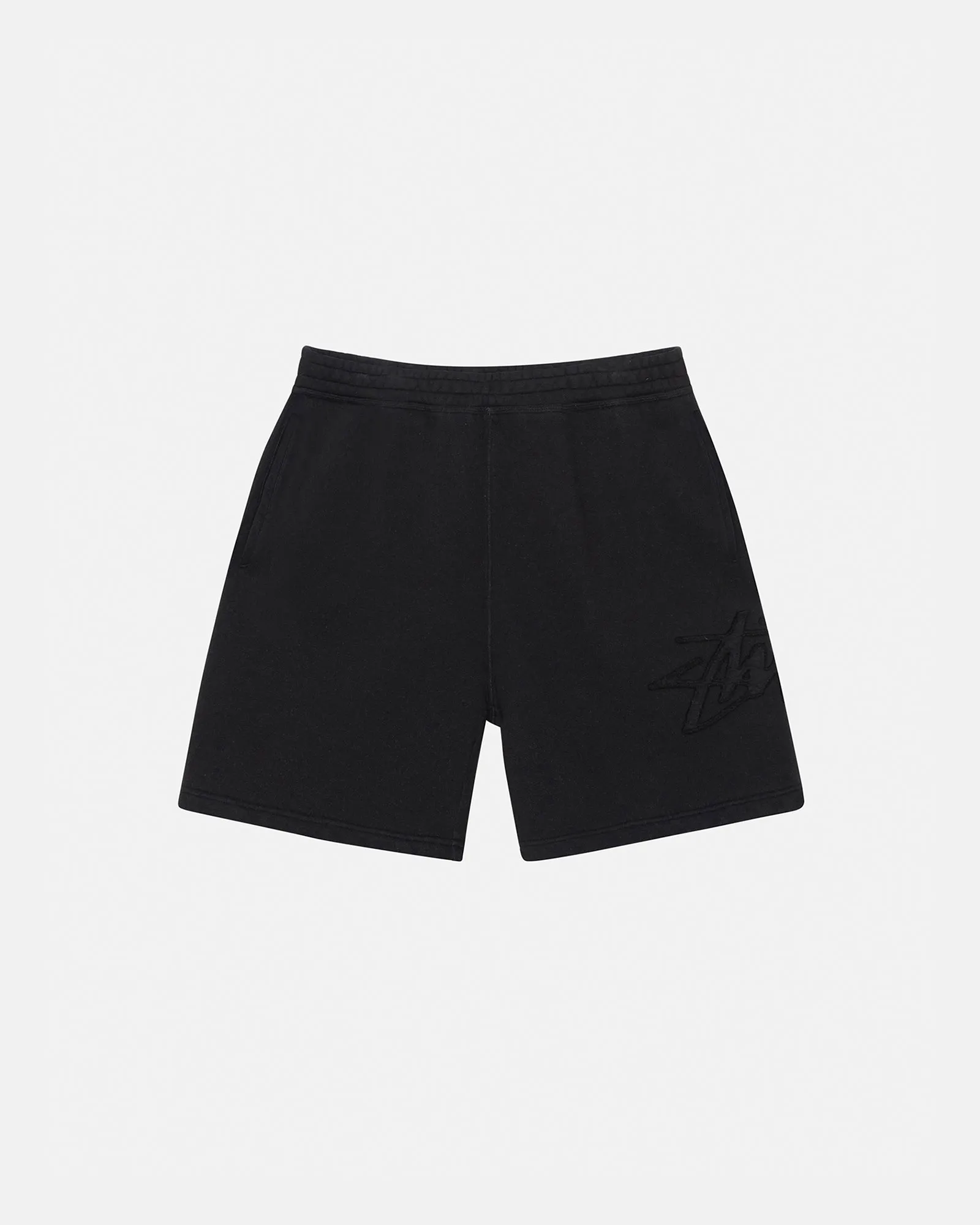 FLEECE SHORT TONAL APPLIQUE