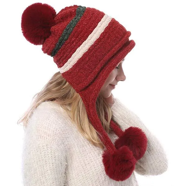 Fleece Warm Knitted Hat 96263689C