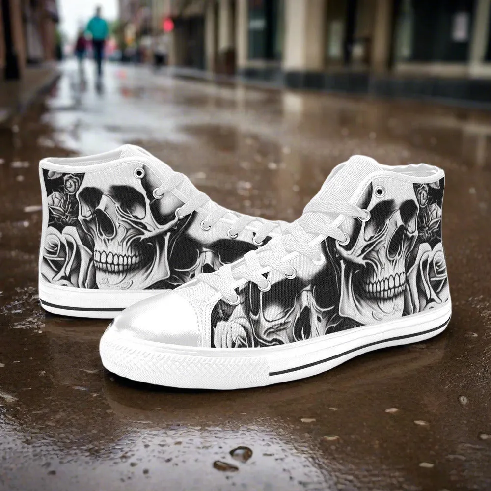 Grey Skulls & Roses Men