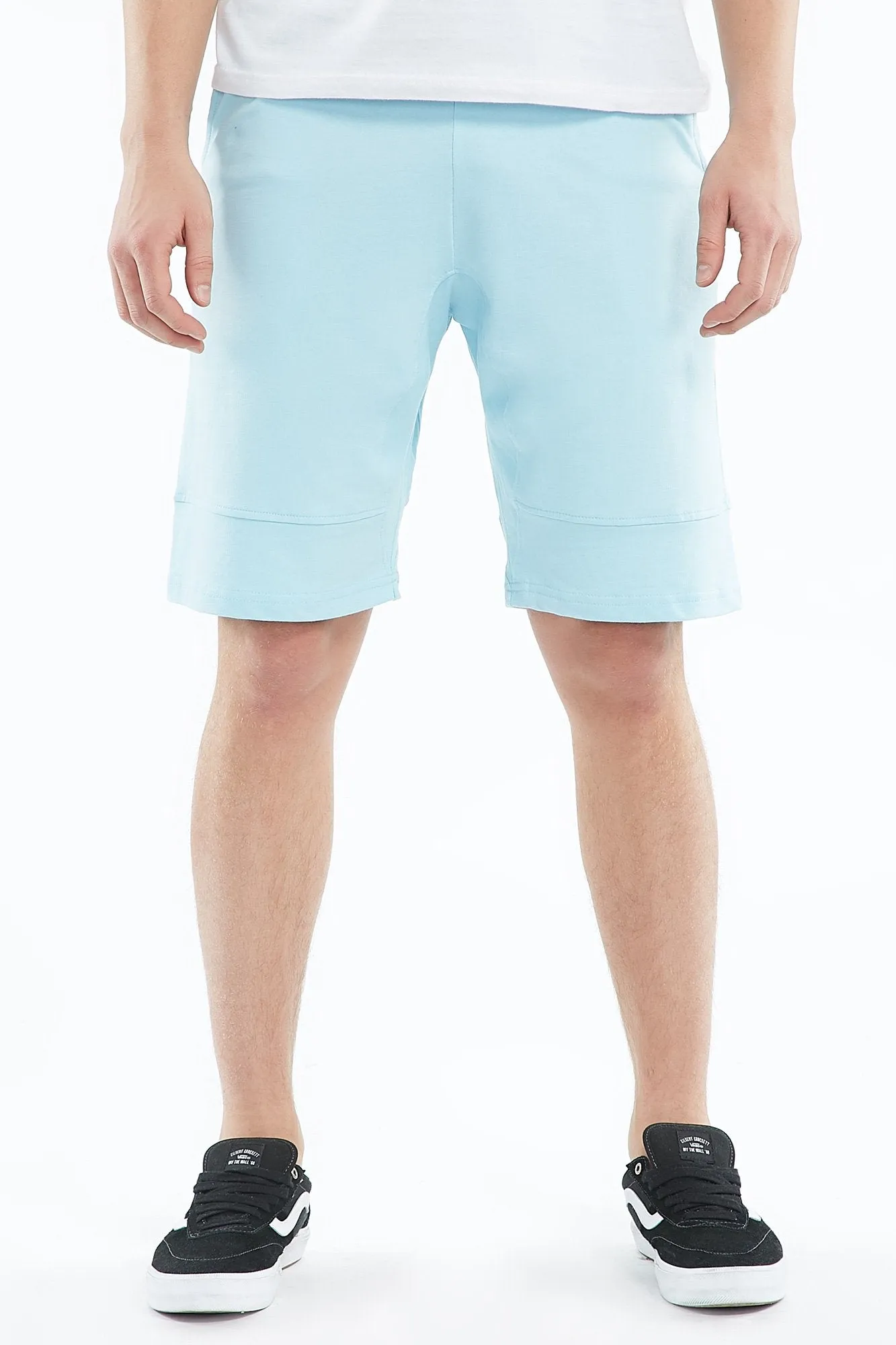 Guys Ribbed Fleece Shorts