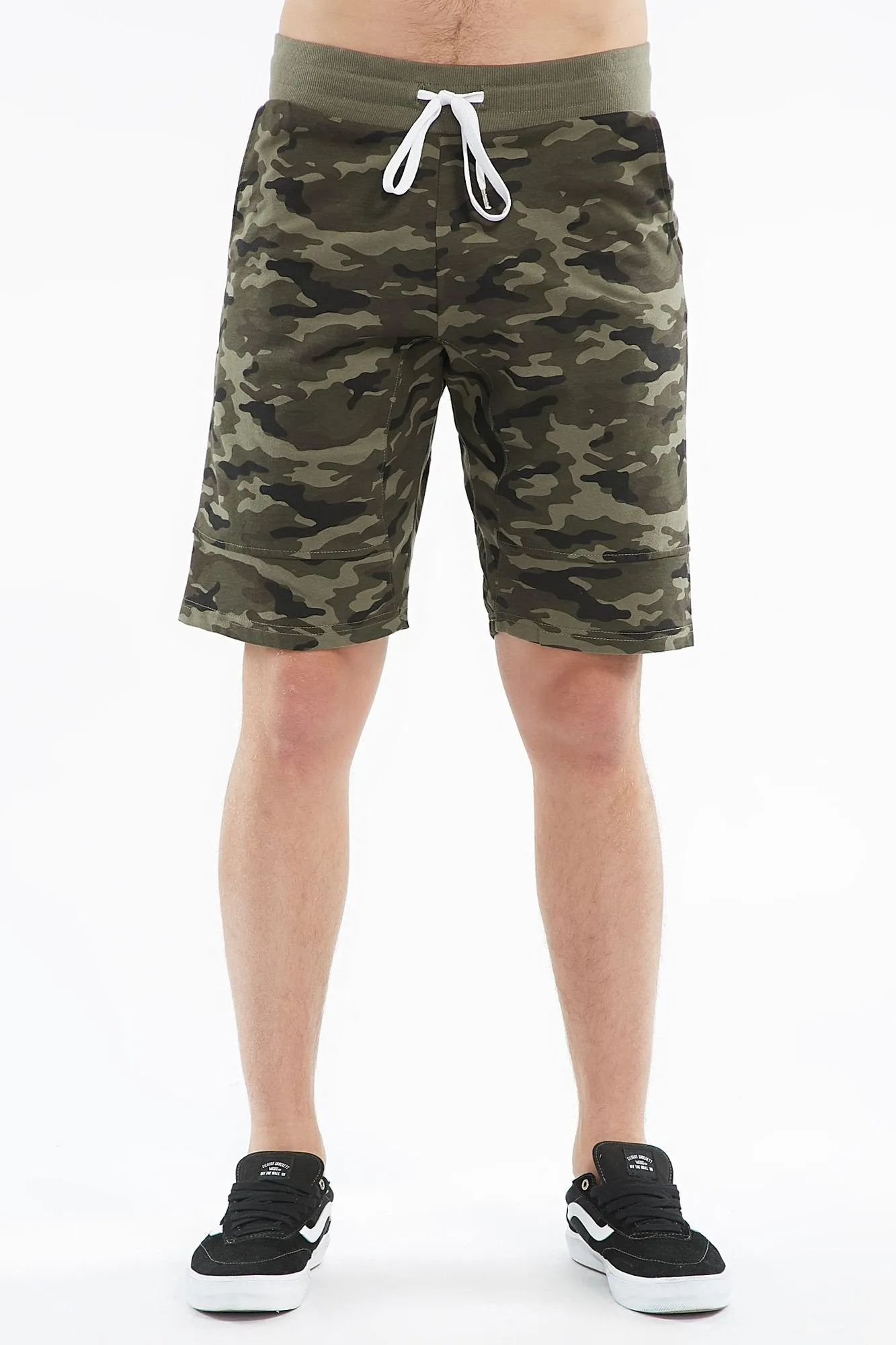 Guys Ribbed Fleece Shorts