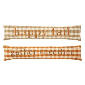 Happy Fall Buffalo Check Pillow