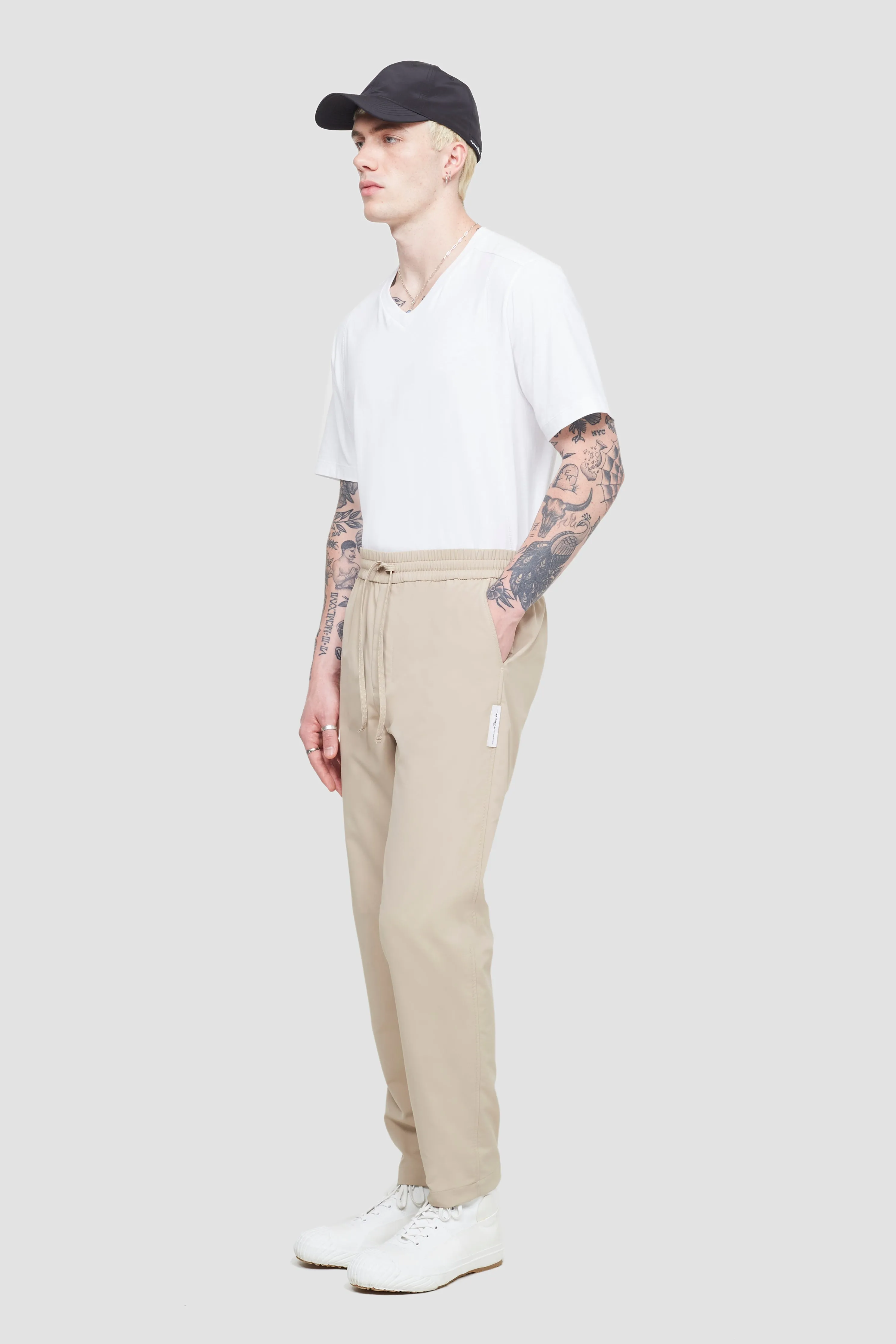 Kickin It Drawstring Straight-Leg Trousers