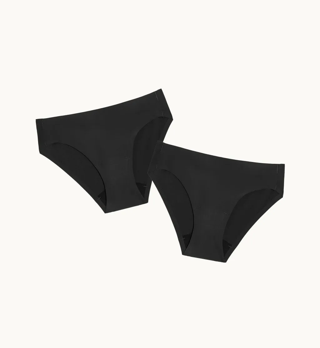 (Kit Item) Everyday Leakproof Underwear LTD Color Black 2-Pack | Boyshort