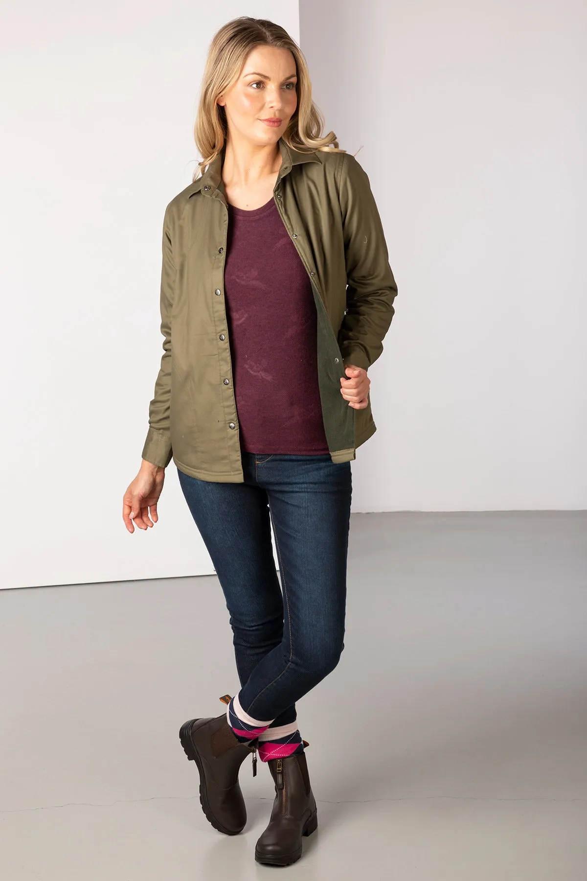 Ladies Fleece Lined Shirt - Hannah