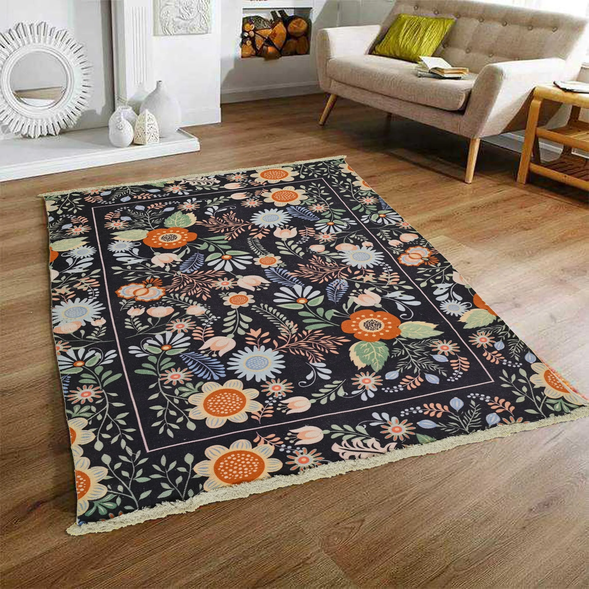 LASER - PRINTED COTTON RUG