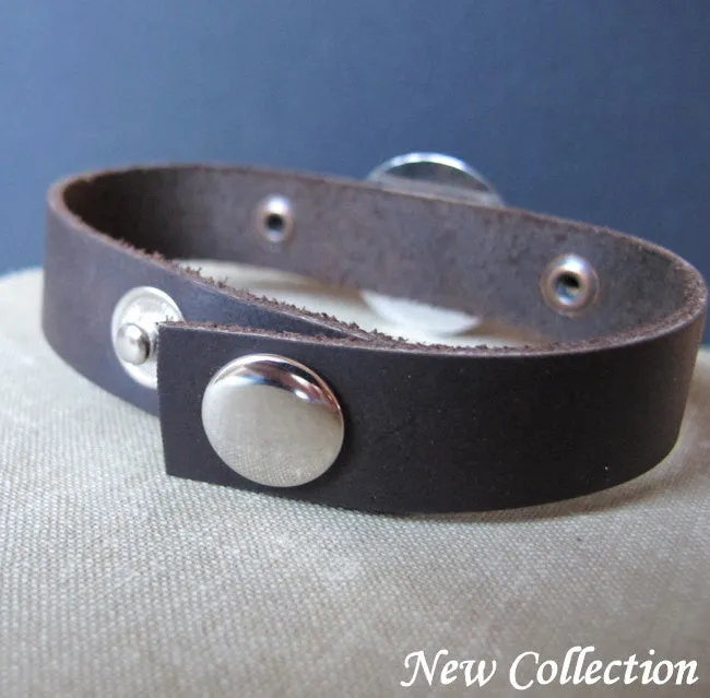 Leather Handwriting Bracelet for Men