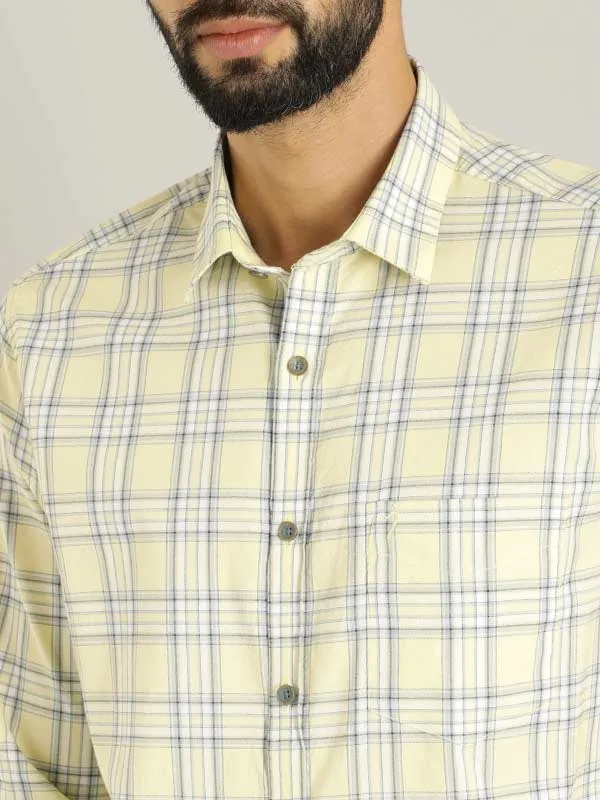 Men Checked Full Sleeve Cotton Shirt