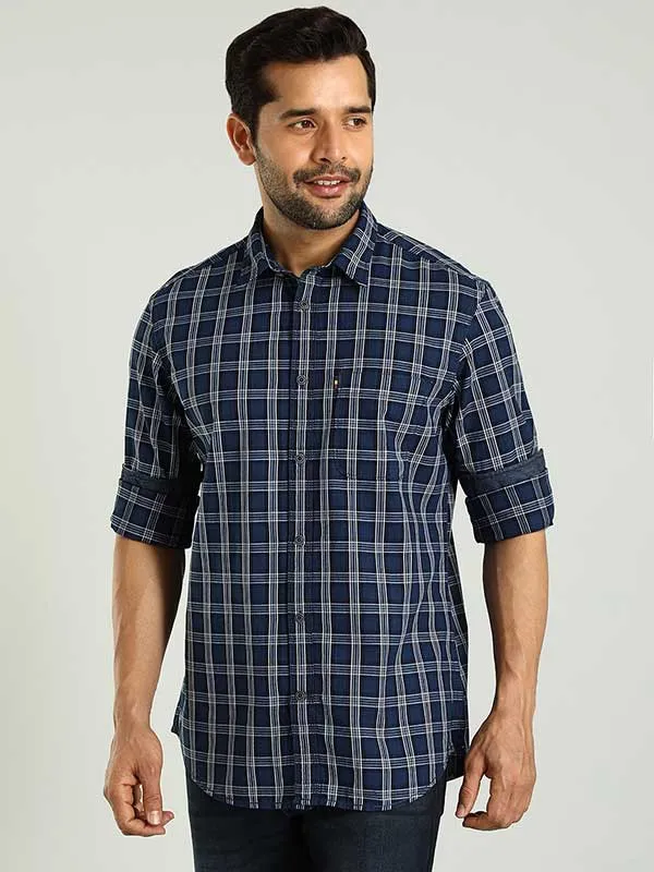 Men Checked Full Sleeve Cotton Shirt