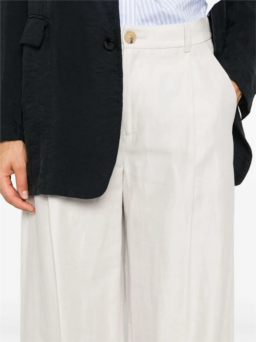 MID-RISE WIDE-LEG TROUSERS