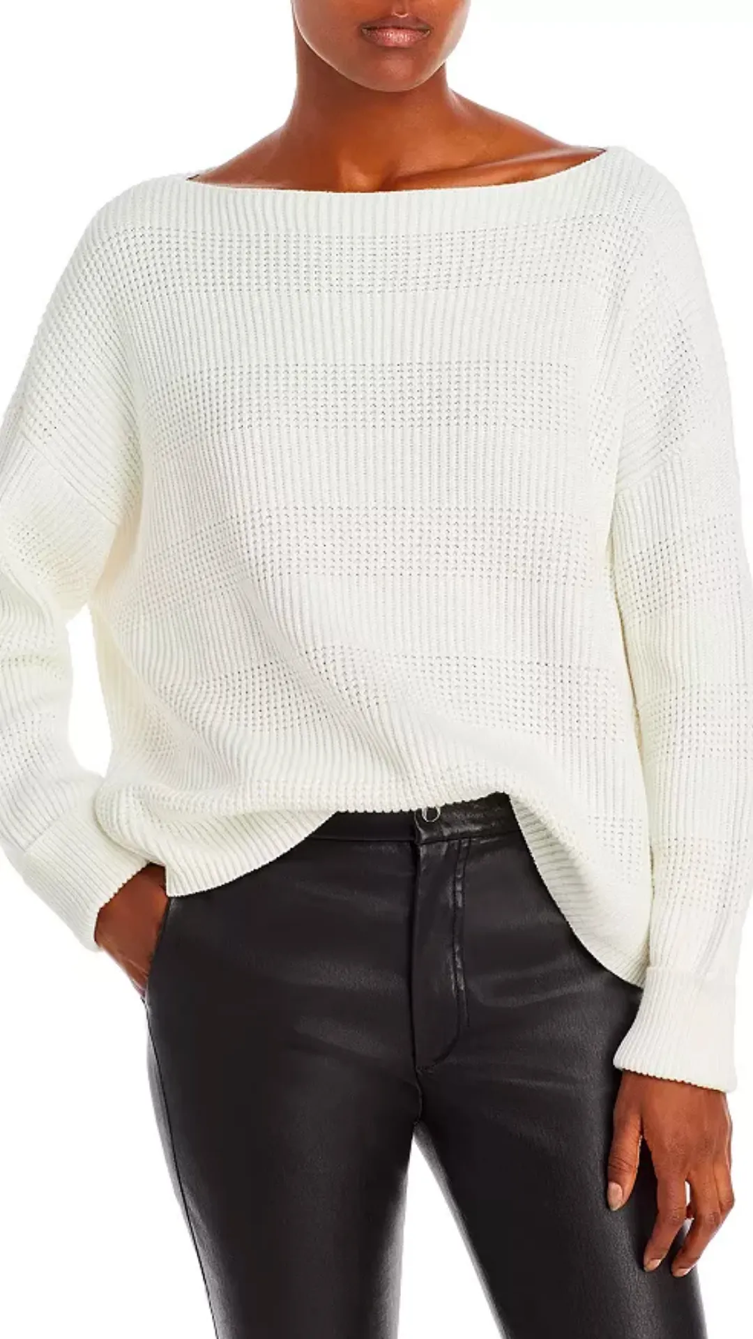 MOZART ROUND NECK SWEATER -- WINTER WHITE