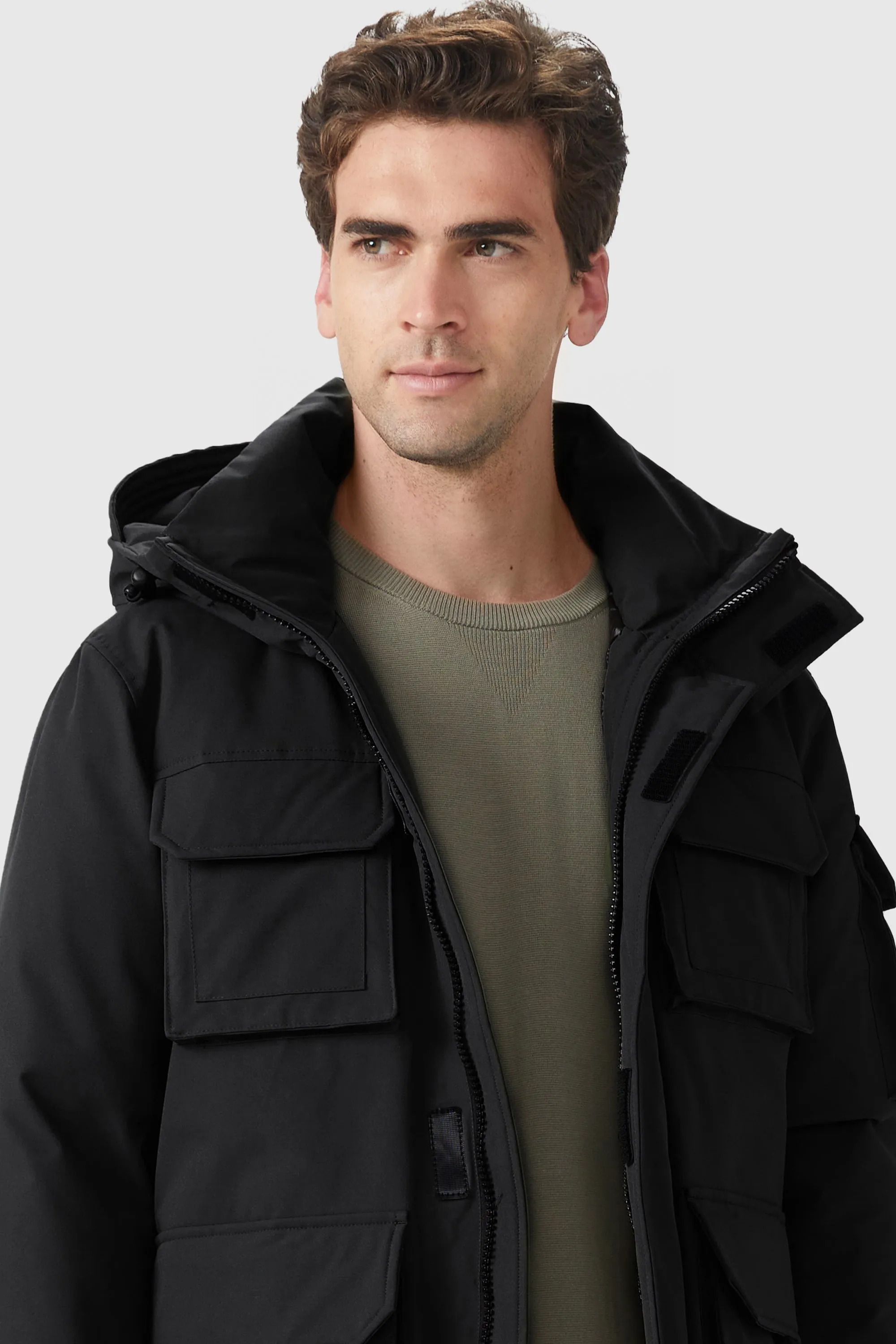 Multi-Pockets Warm Hooded Parka