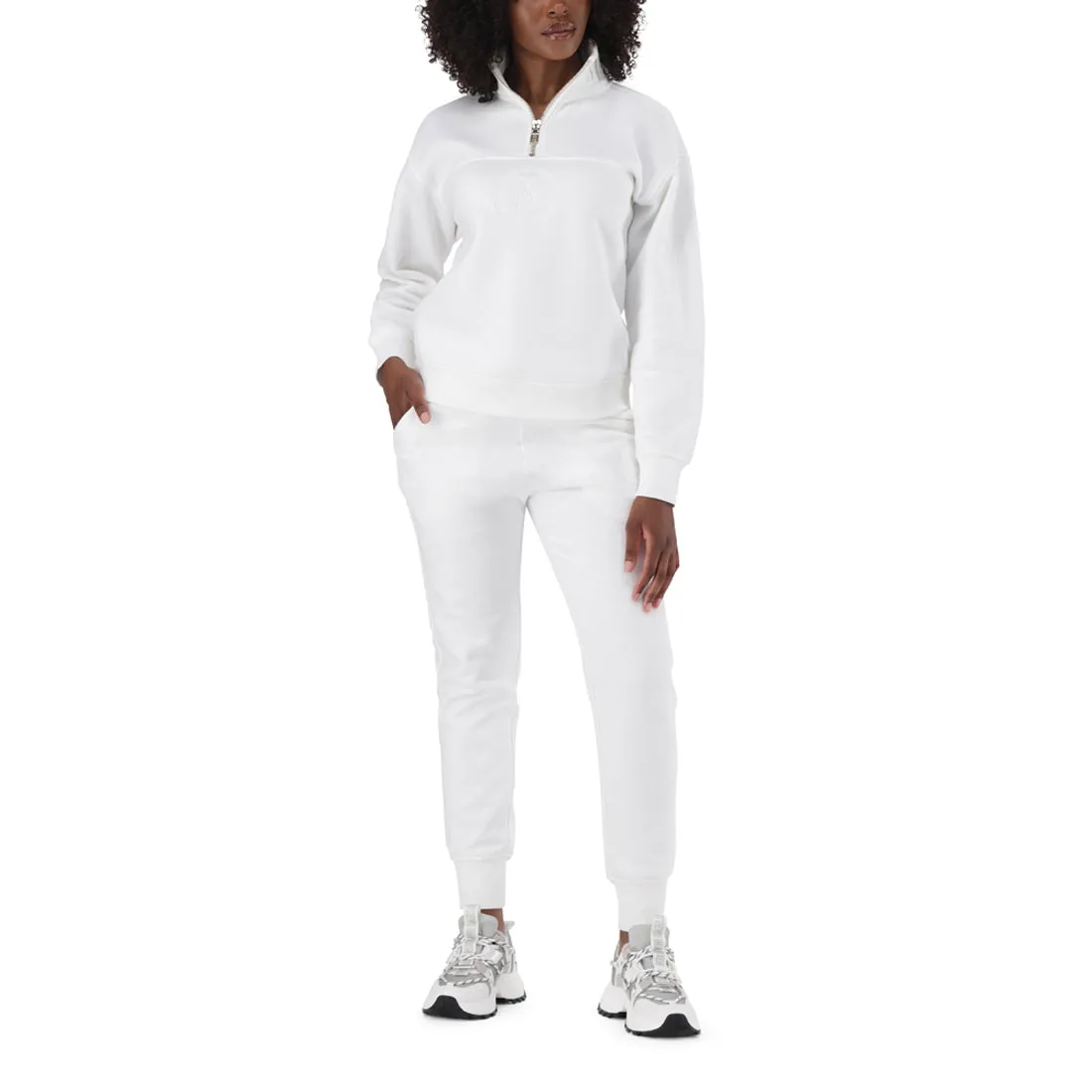 NAOMI WHITE FLEECE JOGGER