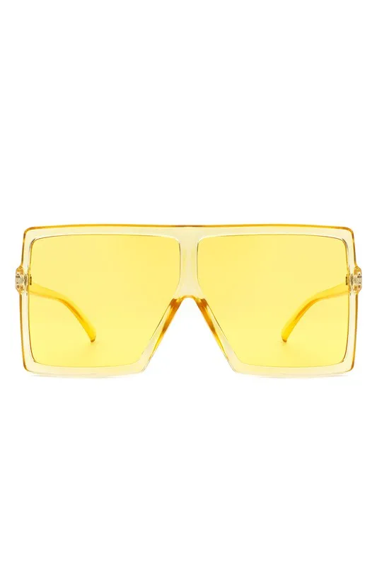 Oversize Square Tinted Women Fashion Sunglasses