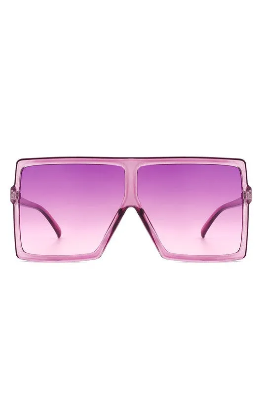 Oversize Square Tinted Women Fashion Sunglasses