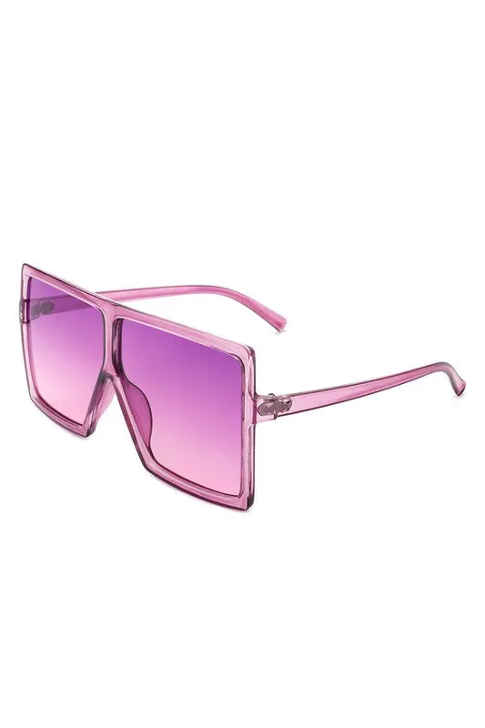 Oversize Square Tinted Women Fashion Sunglasses