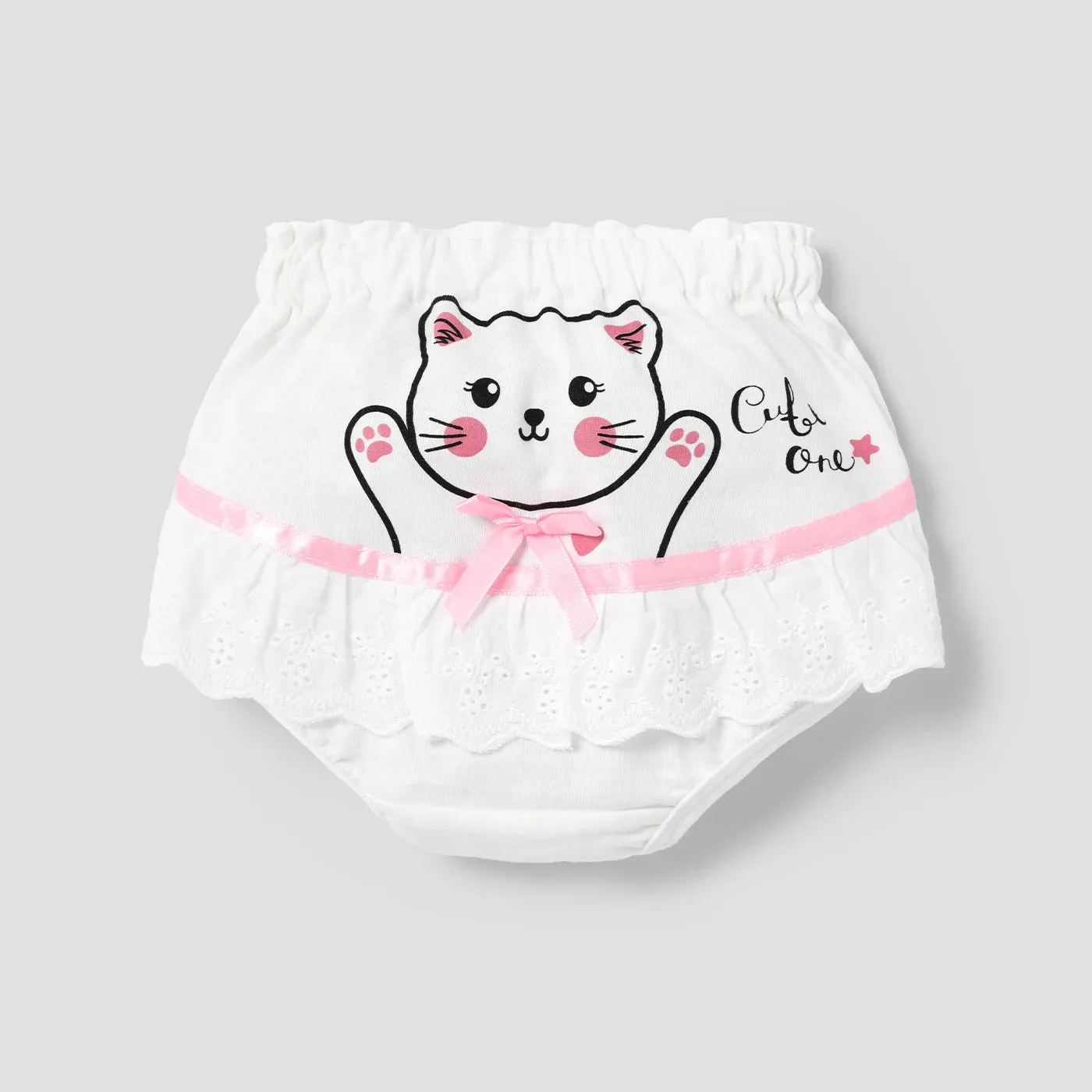 PatPat Girls' Sweet 3D Animal Pattern Underwear Set