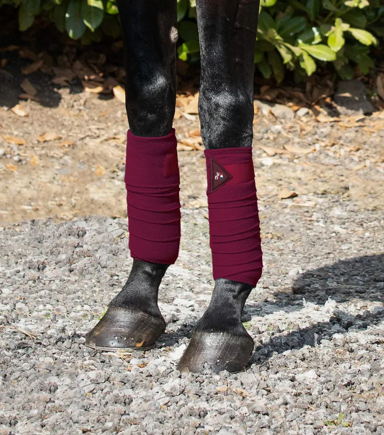 PEI Polo Fleece Bandages (Burgundy)