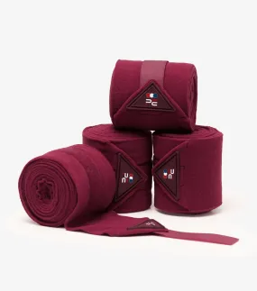 PEI Polo Fleece Bandages (Burgundy)