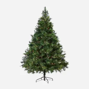 Here’s an optimized title for your e-commerce product:

7ft Pre-Lit Warm White Natural Royal Pine Christmas Tree - Lush, Realistic Design