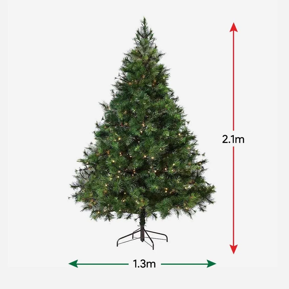 Here’s an optimized title for your e-commerce product:

7ft Pre-Lit Warm White Natural Royal Pine Christmas Tree - Lush, Realistic Design