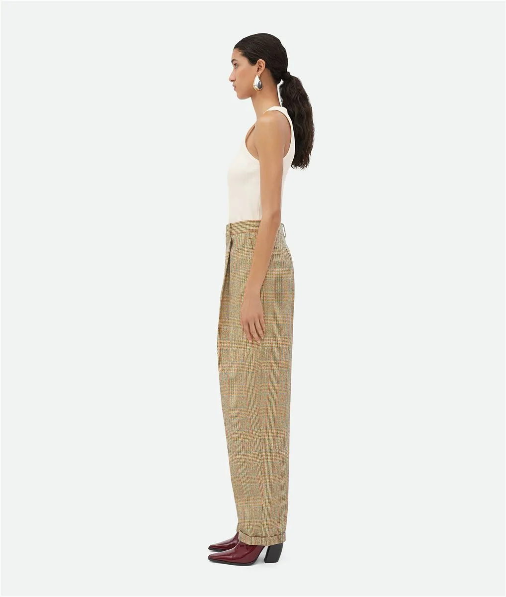 PRINCE OF WALES WOOL TROUSERS