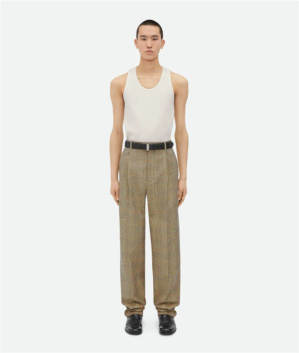 PRINCE OF WALES WOOL TROUSERS