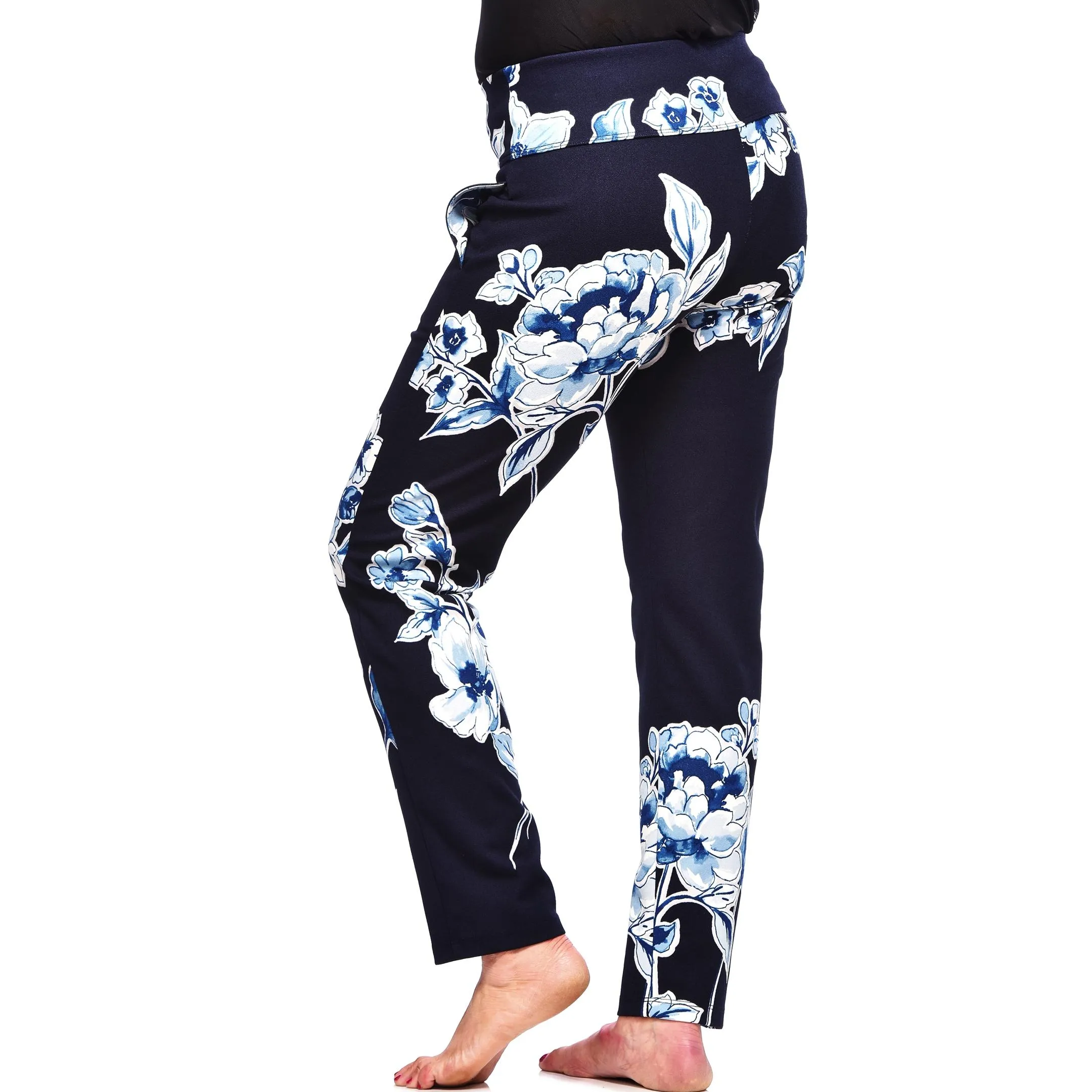 Print Pocketed Fall Trouser