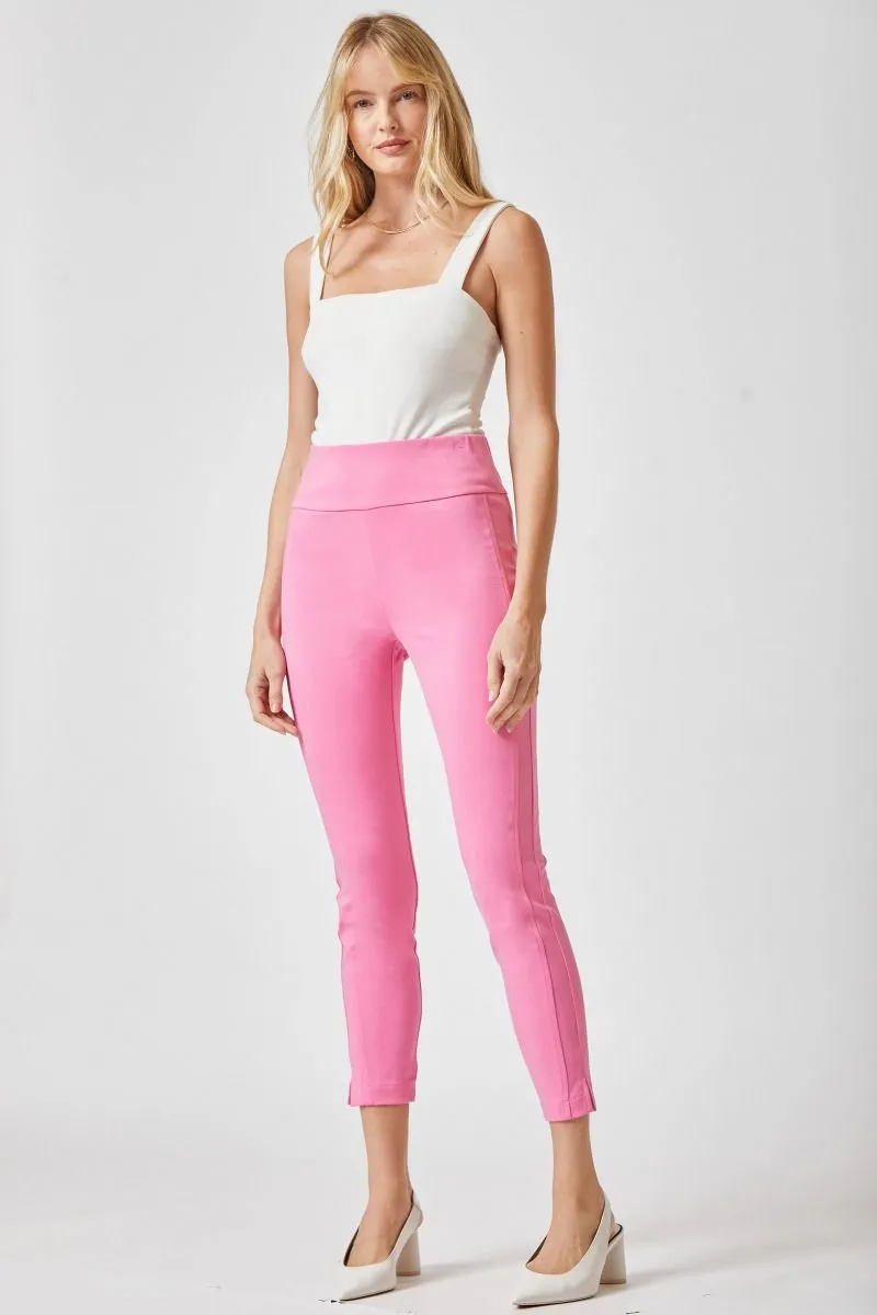 "Copperfield" Pull On Trousers (Dark Pink)