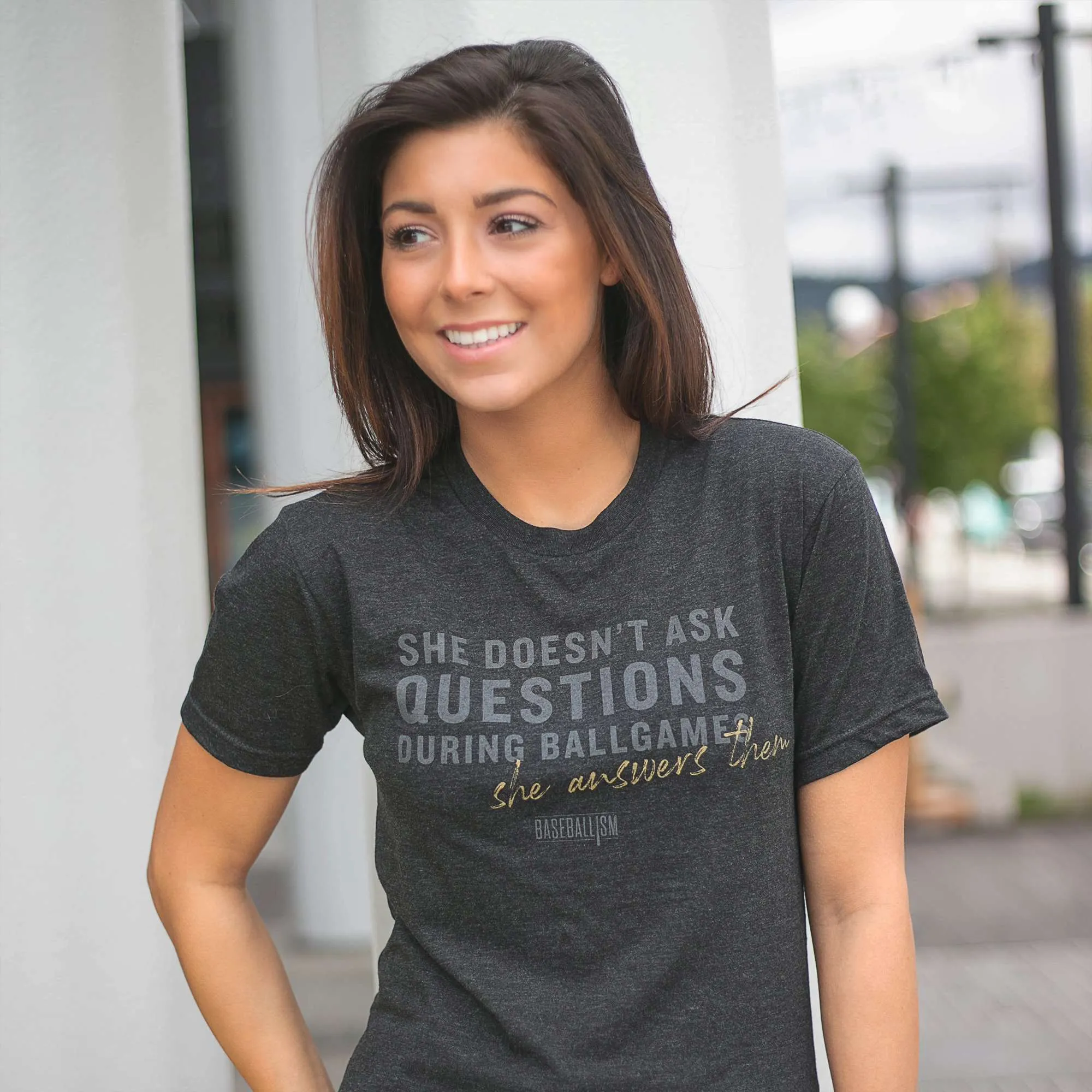 She Answers Them - Warm-up Tee