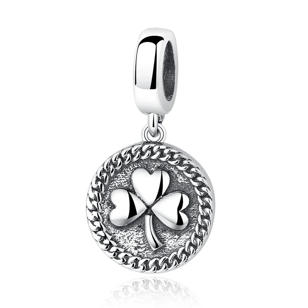 Elegant Womens Silver Zircon Charm Jewelry