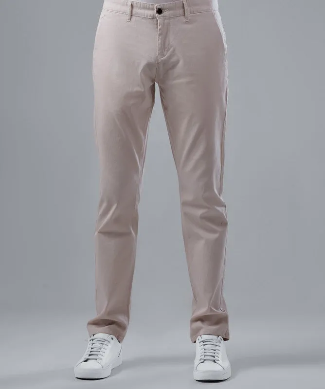 SLIM FIT CHINO TROUSERS  - BEIGE