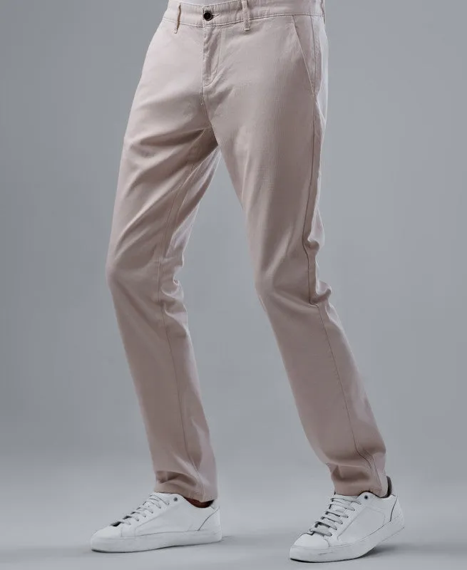 SLIM FIT CHINO TROUSERS  - BEIGE