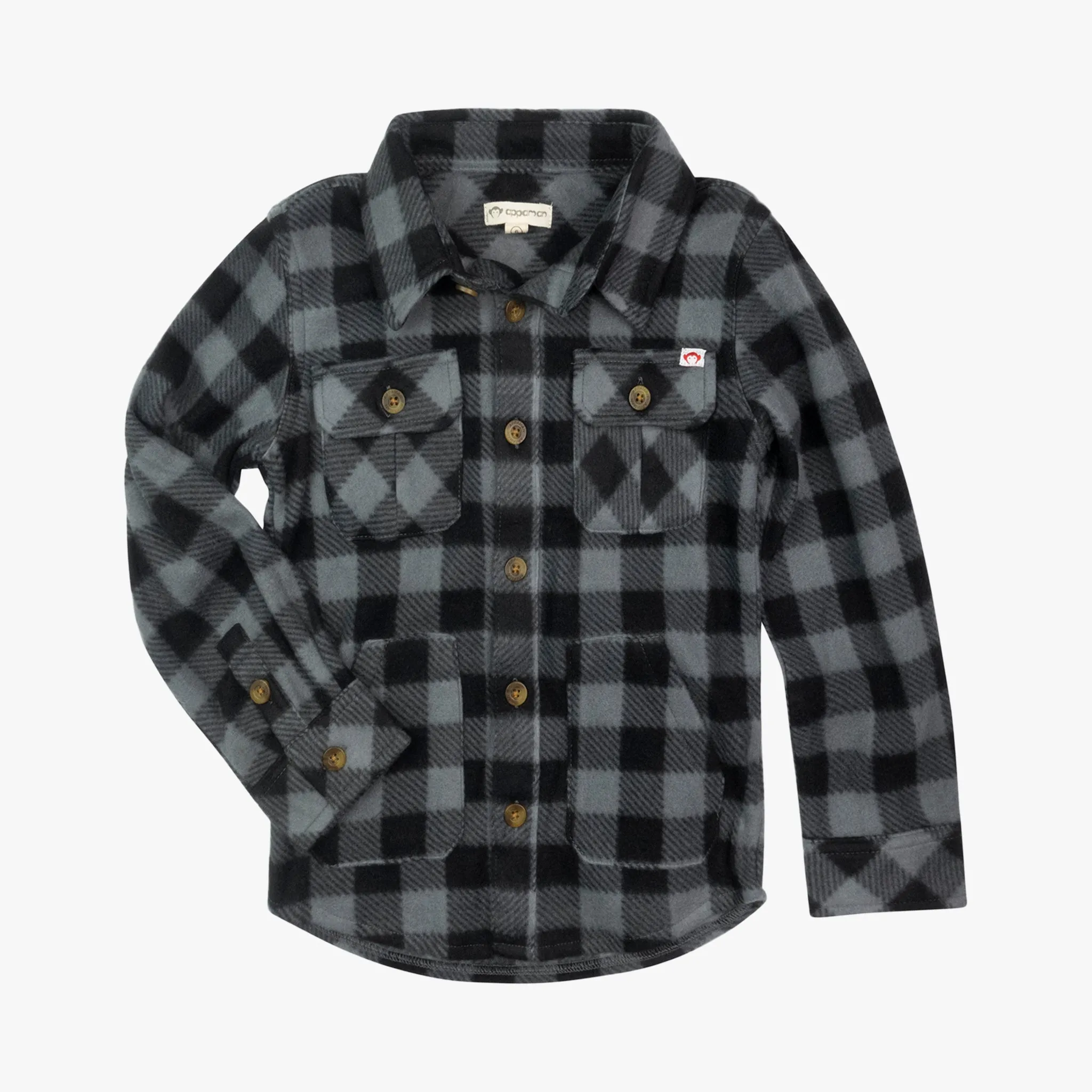 Snow Fleece Shirt | Black Check