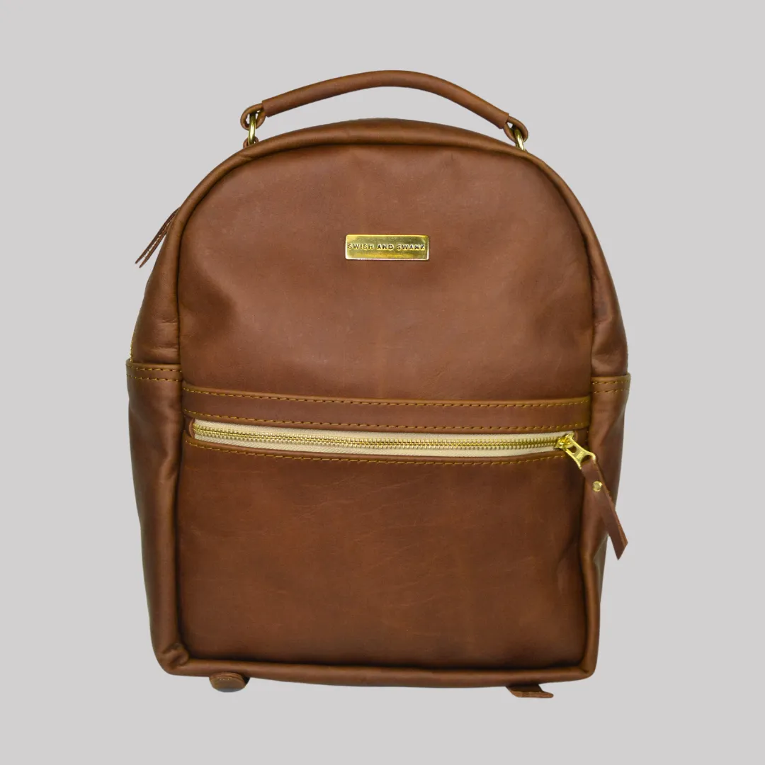 The Covet Collection Ladies Backpack - Warm Tan