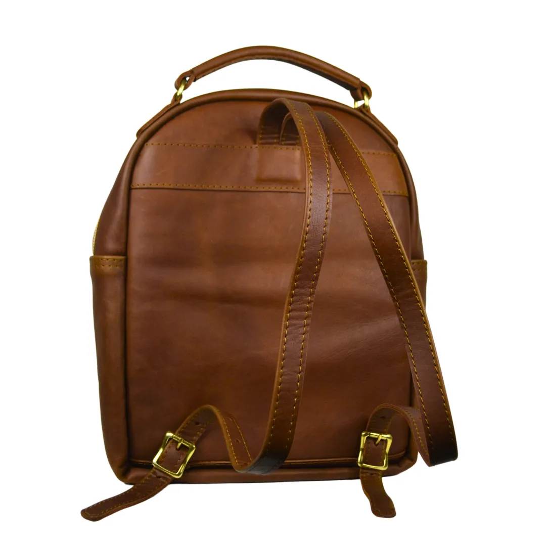 The Covet Collection Ladies Backpack - Warm Tan