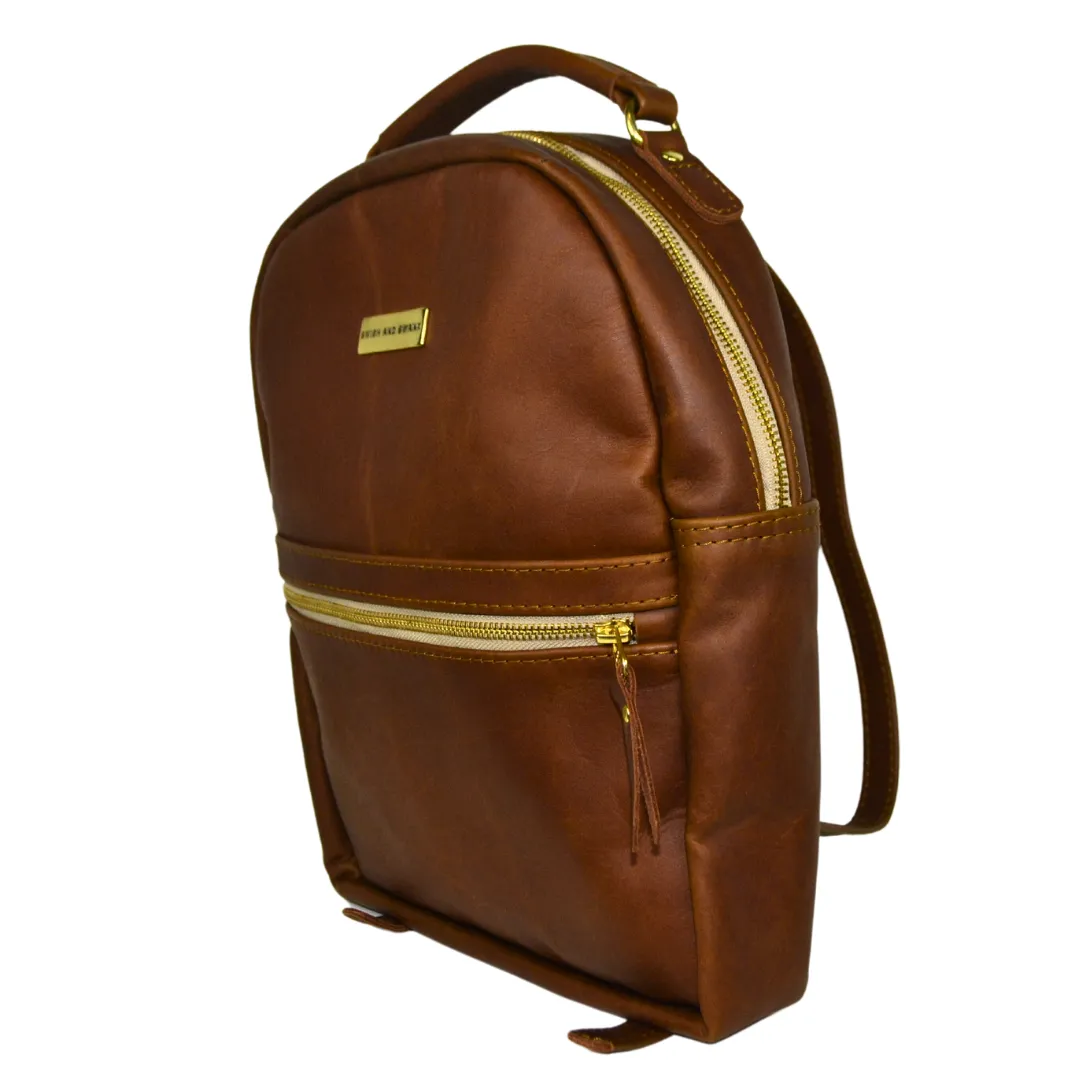 The Covet Collection Ladies Backpack - Warm Tan