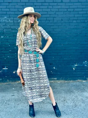 The Fall Guadalupe Aztec Maxi Dress