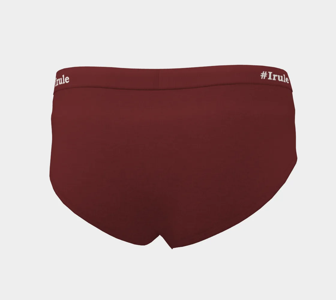 TheeGoddess Bowdown Irule Underwear (BURGUNDY)