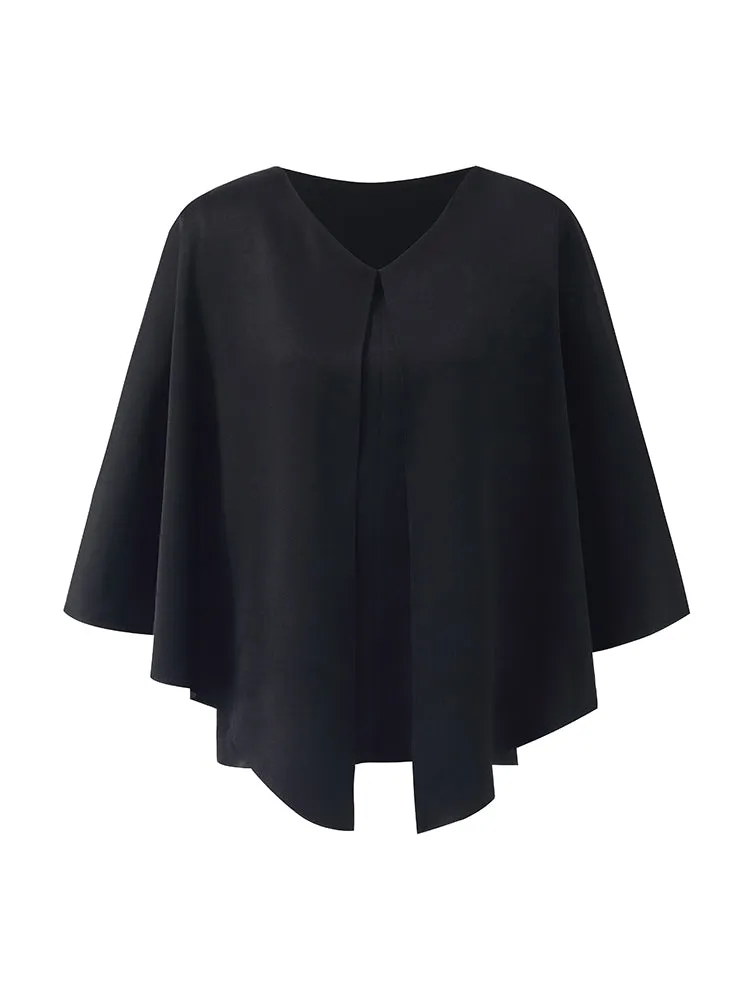 Triacetate Reversible Cape-Style Women Top