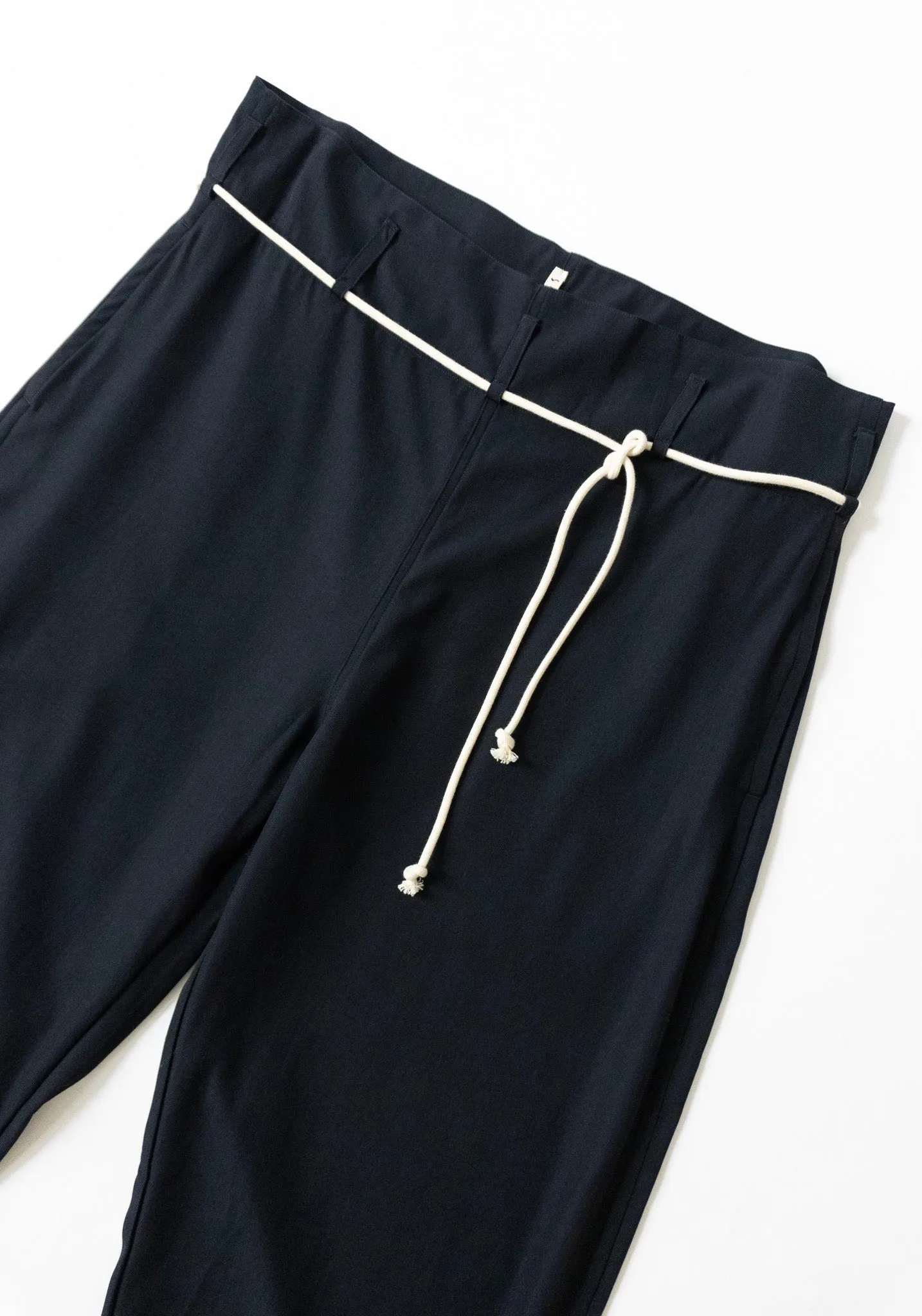 Navy Tucker Trousers: Enhanced eCommerce Product Title