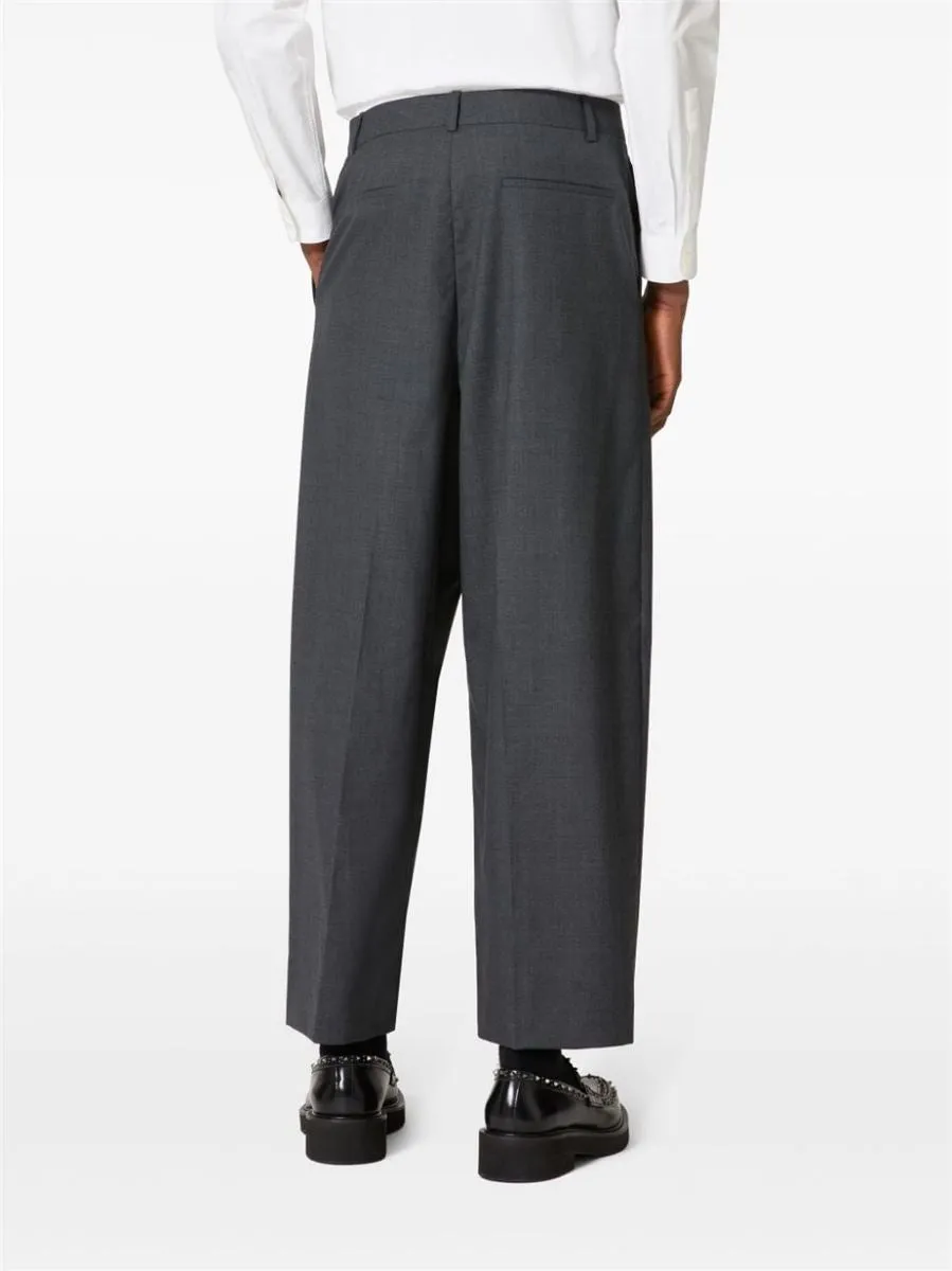 VIRGIN WOOL-BLEND TROUSERS