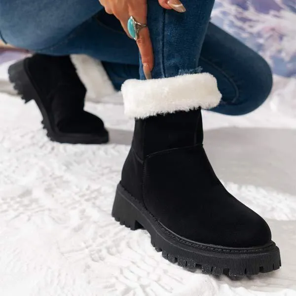 Warm Faux Fur-Lined Winter Boots for Women 38763304C