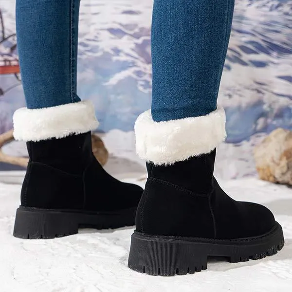 Warm Faux Fur-Lined Winter Boots for Women 38763304C