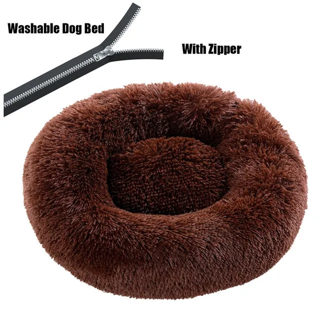 Washable Warm Fluffy Dog Bed