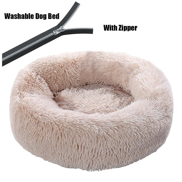 Washable Warm Fluffy Dog Bed