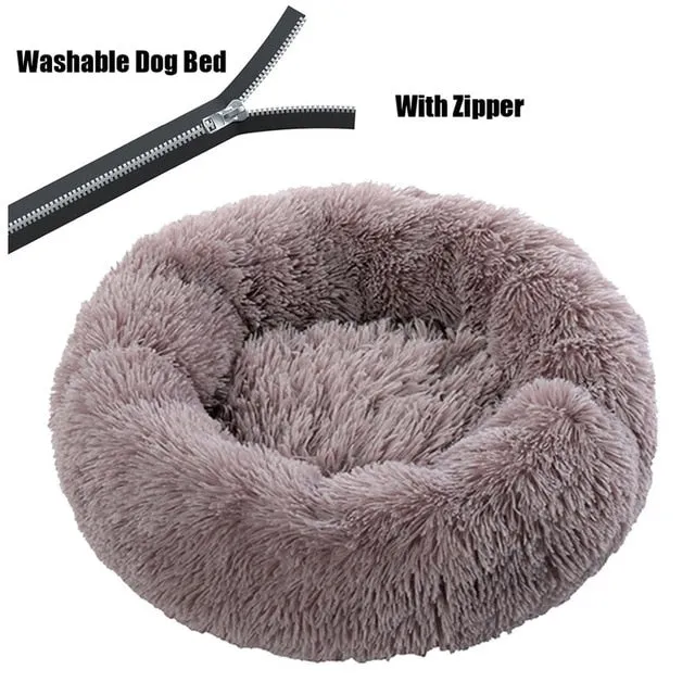 Washable Warm Fluffy Dog Bed