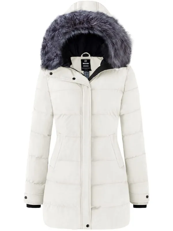 Women's Long Quilted Winter Coat